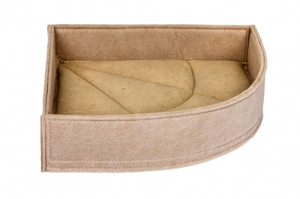 Hutka Бортик кутовий №1 35*35*60*9 бежевий