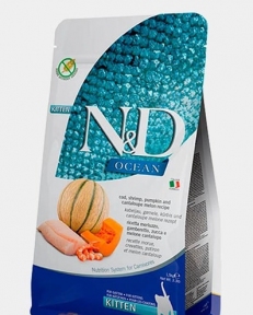 Farmina N&D Cat Grain Free cod, shtimp, pumpkin& contaloupe melon  kitten 1.5kg