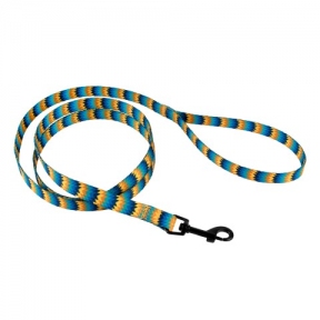 BronzeDog Повідець для собак Urban жовтий з блакитним 152см/20мм