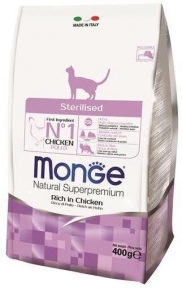 Monge Cat Sterilised Сухий корм для дорослих стерилізованих котів 400g