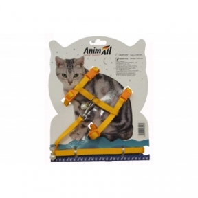 AnimAll повідець+ шлейка на блістері для кота 10мм-1200мм