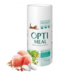 OptiMeal сухий корм для кошенят з куркою 650г