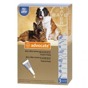 Advocate для собак 25-40кг 4 мл (3 шт)