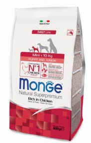 Monge Dog Mini Puppy&Junior, курка з рисом 800г