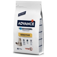 Advance Cat, Salmon Sensitive, сухий корм для котів із почуттів. харч., 1,5 кг