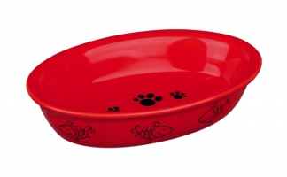 Trixie миска керамічна для кота овальна 0,2 л*15см