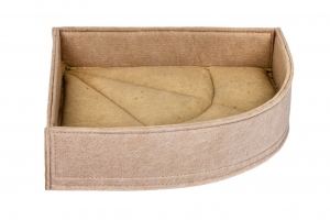 Hutka Бортик кутовий №1 35*35*60*9 бежевий