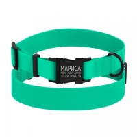 BronzeDog НАШІВНИК ДЛЯ СОБАК ВОДОВІДТАЛЮЮЧИЙ З ЗАХИСНИМ ПОЛІМЕРНИМ ПОКРИТТЯМ І МЕТАЛ 20мм м'ятний