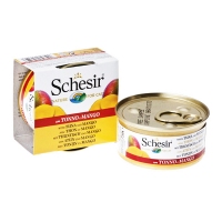 Schesir Tuna Mango консерви для кішок, вологий корм тунець з манго, банку 75 г