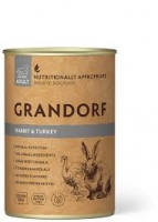Grandorf Rabbit &Turkey вологий корм для собак, кроликом та індичкою, 0,4 кг