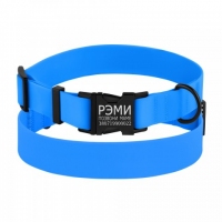 BronzeDog НАШІВНИК ДЛЯ СОБАК ВОДОВІДТАЛЮЮЧИЙ З ЗАХИСНИМ ПОЛІМЕРНИМ ПОКРИТТЯМ І МЕТАЛ 20мм блакитний