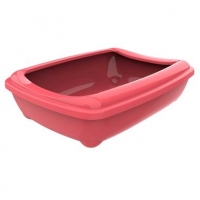 Moderna МОДЕРНА АРІСТ-О-ТРЕЙ туалет для котів, з бортиком, 50х38х14 см кораловий