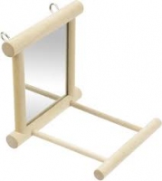 Trixie Дзеркало в дерев'яній рамі з жердинкою 9*10 см