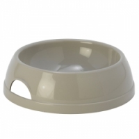 Moderna EKO, миска пластик для кота, 200 мл, d-11,5 см, тепло-сіра
