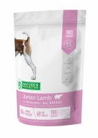 Nature's Protection Dog Mini Junior Повноцінний корм з ягнятком д/всіх порід 500+500g