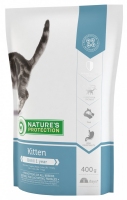 Nature's Protection Kitten Повноцінний корм з домівкою пт/кошенят 400+400g