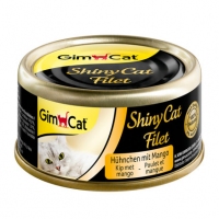 Gimpet ShinyCat ласощі для котів з курчатою та манго 70г