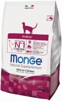 Monge Cat Indoor Сухий корм для дорослих котів, що живуть не в приміщенні 400g