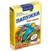 Природа Корм для папуг Папужка ЙОД КОКОС 575г