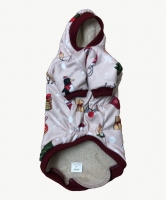 FiFa Світшот для собак, Санта, фліс на овчині, для дівчинки, S1, А-31/В40-48см