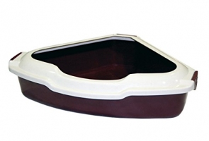 Croci Туалет кутовий з бортом д/котів, 55*42*16