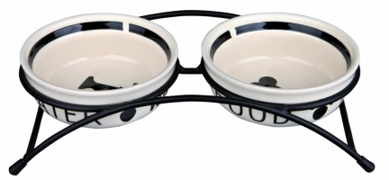 Trixie Підставка Eat on Feet з керамічними мисками 2×0,6 л/ø 15 см
