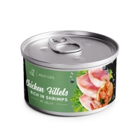 Savory Cat Chicken fillets with Shrimps, 70г