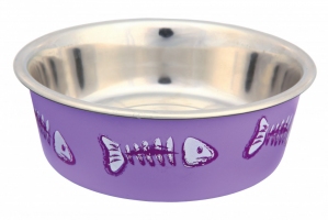 Trixie миска метал. на гумі із пласт. покриттям 0,3/12см