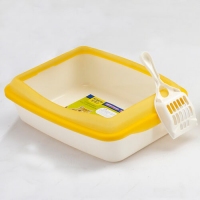 Animall Петдоктор, туалет для котів напівпрозорий з бортиком, 41*31*13 (колір в асортименті)