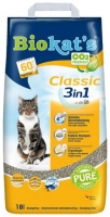 Biokat's Classic 3in1 Classic наповнювач, що комкується, для котячого туалету 18L