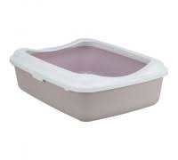  Trixie Туалет для котів Classic 37*15*47см, бузковий-білий