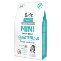 Brit Care Mini GF Light & Sterilized with Rabbit & Salmon для дорослих собак міні-порід 2kg