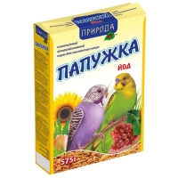Природа Корм для папуг Папужка йод 500г