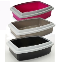 Savic Oval Tray+Rim, туалет з бортом для котів 56*43,5*14,5 (колір в асортименті)