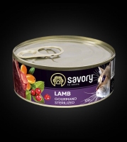 Savory Cat Can Adult з ягням 100г