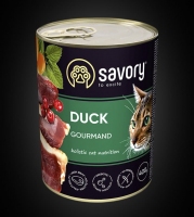 Savory Cat Can Adult з качкою 400г