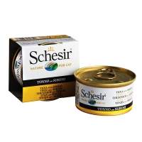 Schesir Tuna Surimi консерви для кішок, вологий корм тунець із сурімі в желе, банку 85 г