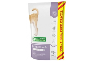 Nature's Protection Dog Mini Adult Lamb Повноцінний корм з ягнятком д/доросл.мал.порід 500+500g