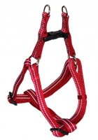 Croci Шлей SOFT REFLECTIVE, світловідбивна, м'яка, червоно-червона, нейлон, 50-65*2см